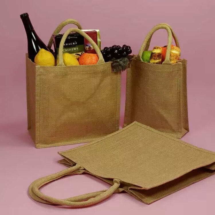 Custom Printed Jute Tote Bag