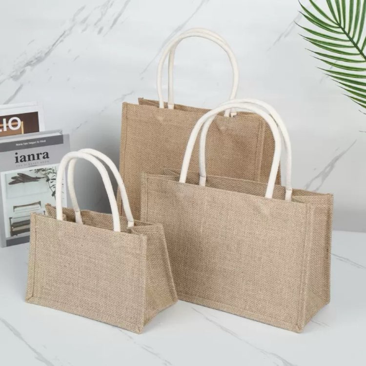 Custom Printed Jute Tote Bag