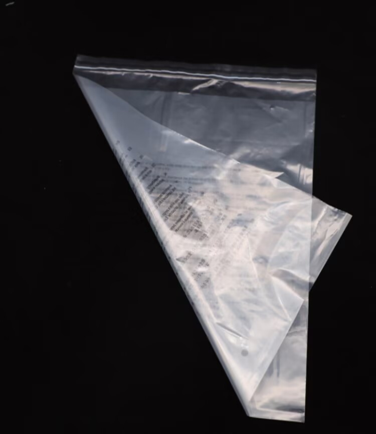 Custom Printed Clear Plastic PE Poly Bag Flat Packaging Bag
