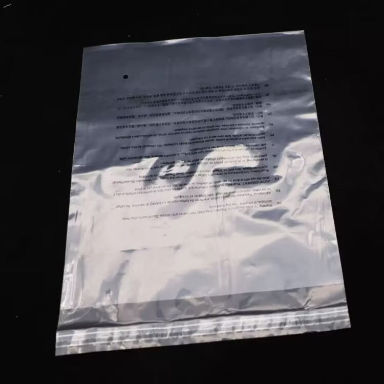 Custom Printed Clear Plastic PE Poly Bag Flat Packaging Bag
