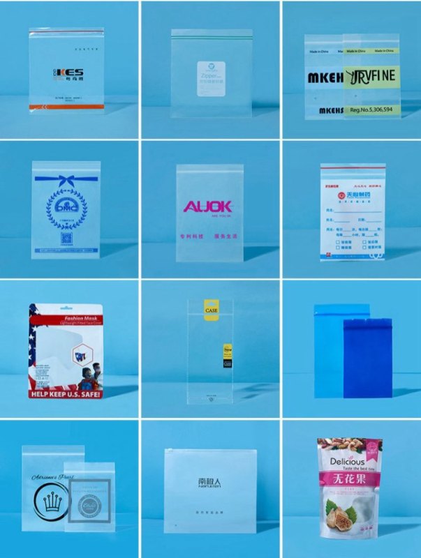 Custom Clear PE Ziplock Bag