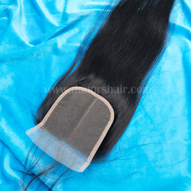 Donors Straight Raw Hair 4x4 Transparent Lace Closure