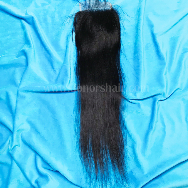 Donors Straight Raw Hair 4x4 Transparent Lace Closure