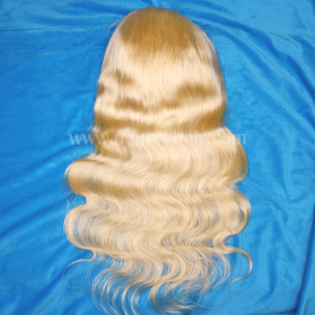 Donors #613 Blonde Body Wave Transparent Lace Frontal Pre-made Wig