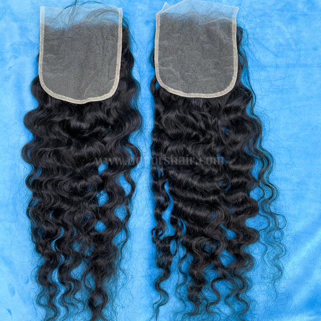 Donors Raw Hair Burmese Curly 5x5 Transparent Lace Closure