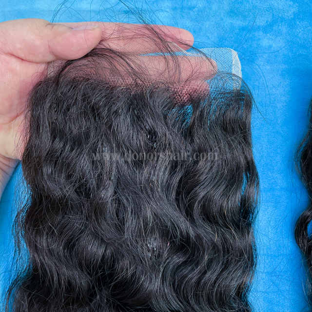 Donors Raw Hair Burmese Curly 5x5 Transparent Lace Closure