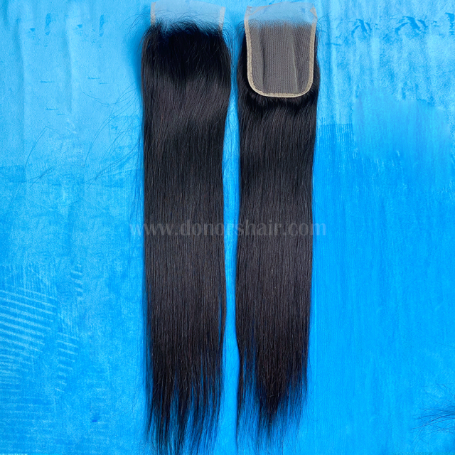 Donors Mink Straight Hair 5x5 Transparent Lace Closure