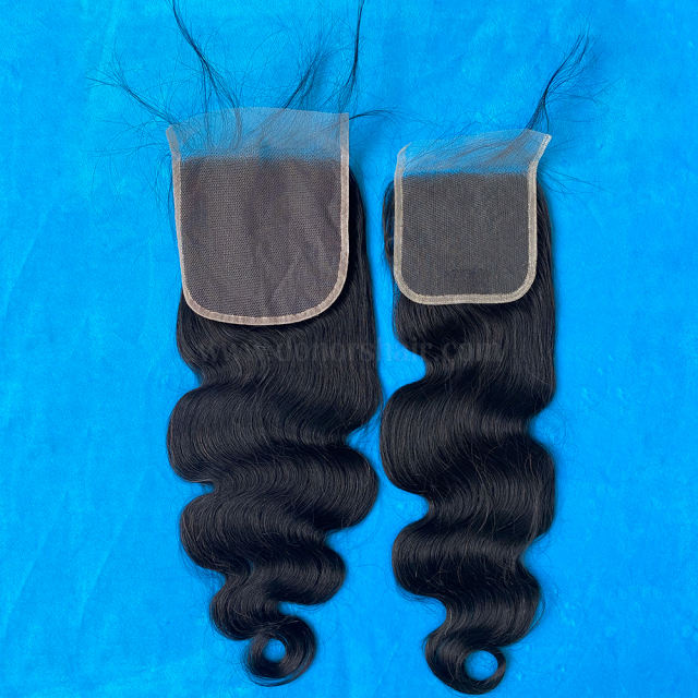 Donors Body Wave Mink Hair 5x5 Transparent Lace Closure
