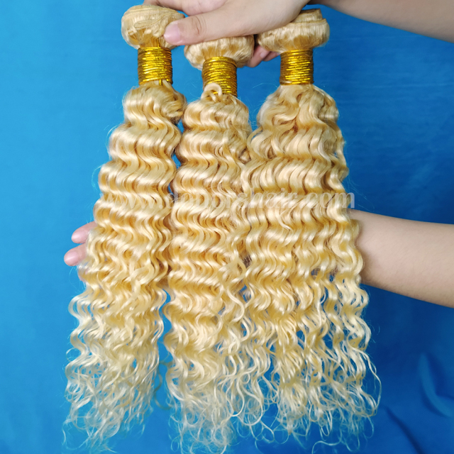 Donors #613 Blonde Deep Wave Virgin Hair Bundle