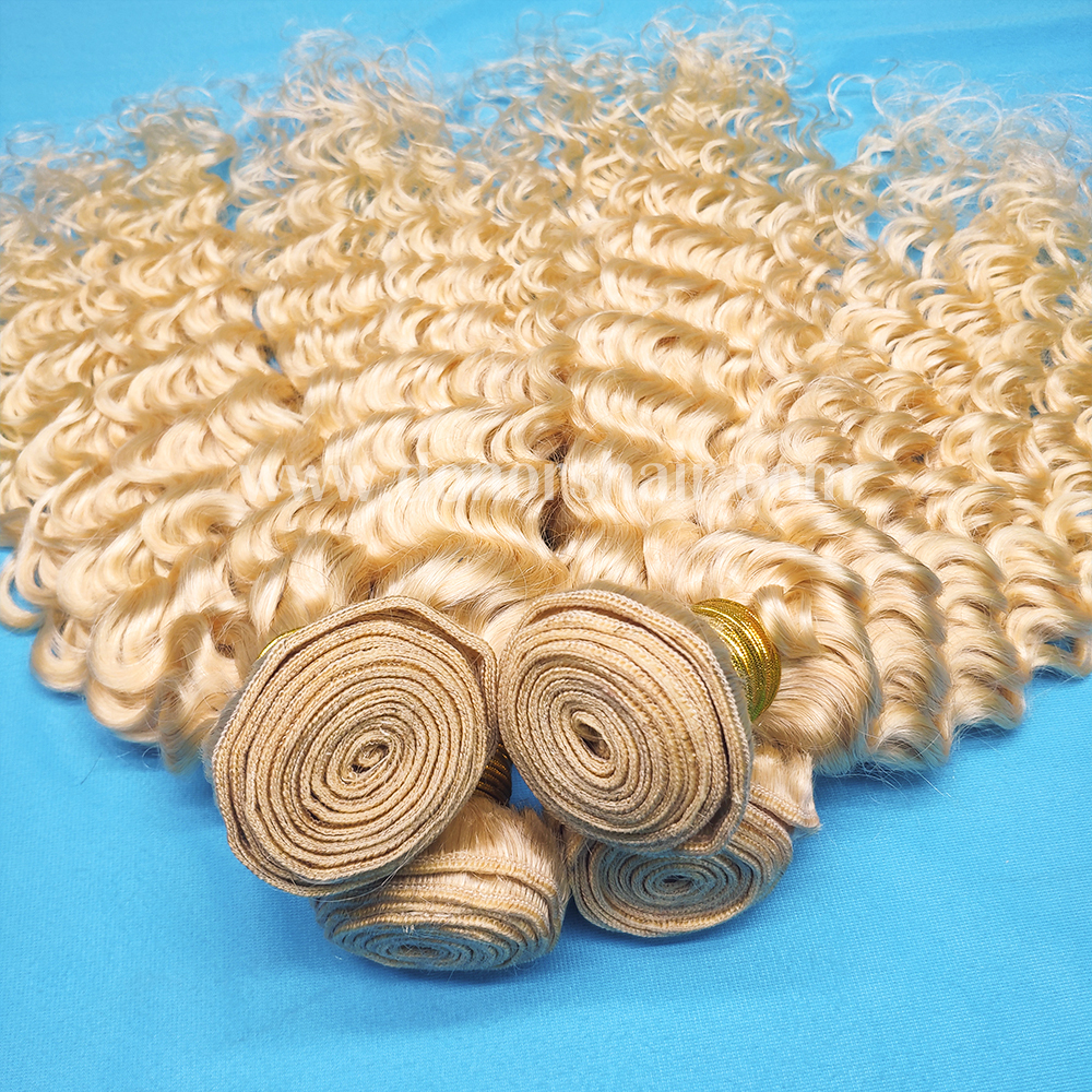 Donors #613 Blonde Deep Wave Virgin Hair Bundle