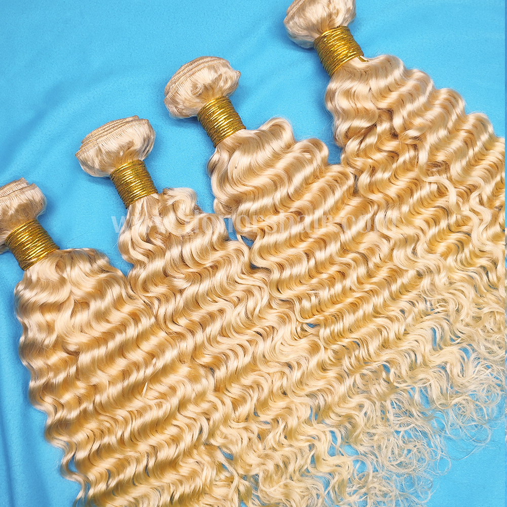 Donors #613 Blonde Deep Wave Virgin Hair Bundle