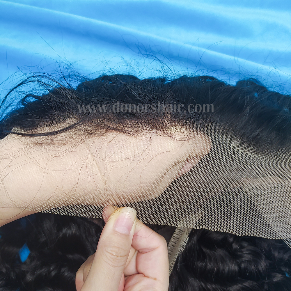 Donors Curly 13x4 Transparent Lace Frontal Pre-made Wig