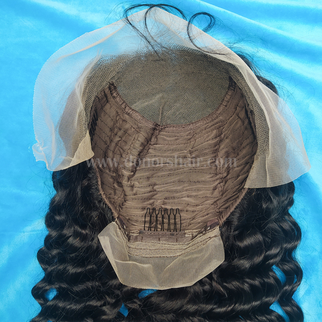 Donors Deep Wave 13x4 Transparent Lace Frontal Pre-made Wig