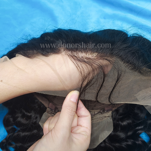 Donors Deep Wave 13x4 Transparent Lace Frontal Pre-made Wig