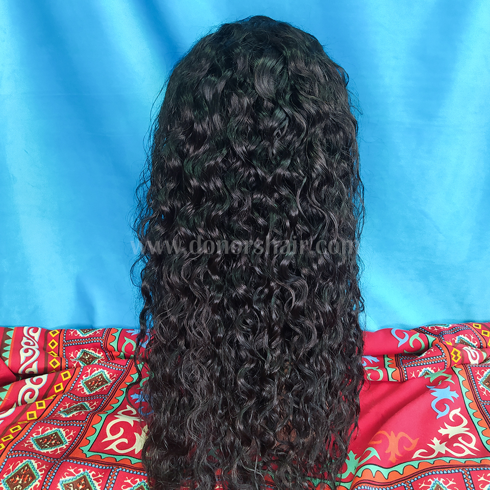 Donors Water Wave 13x4 Transparent Lace Frontal Pre-made Wig