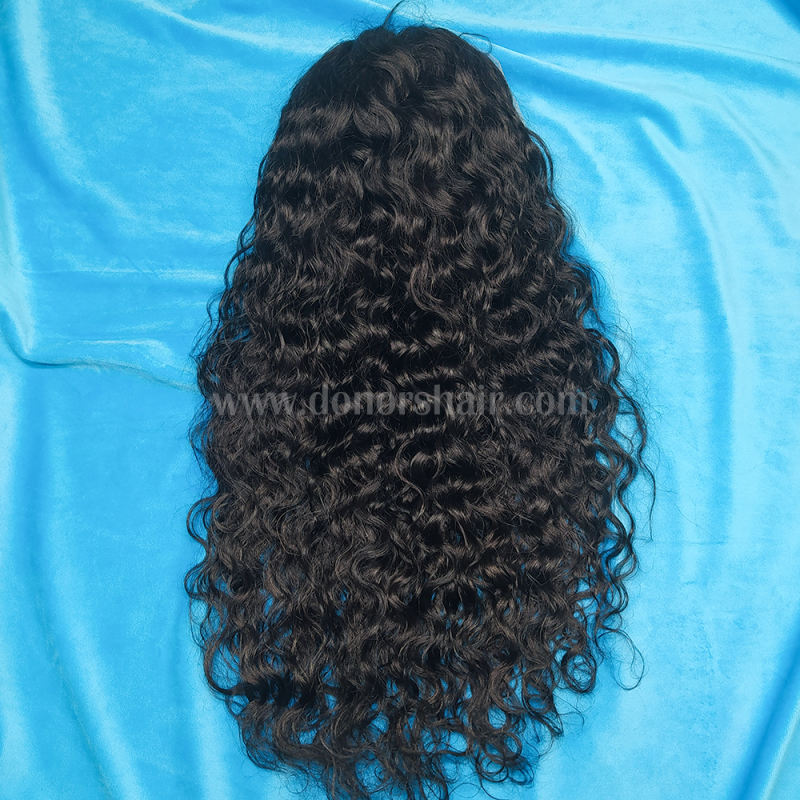 Donors Water Wave 13x4 Transparent Lace Frontal Pre-made Wig