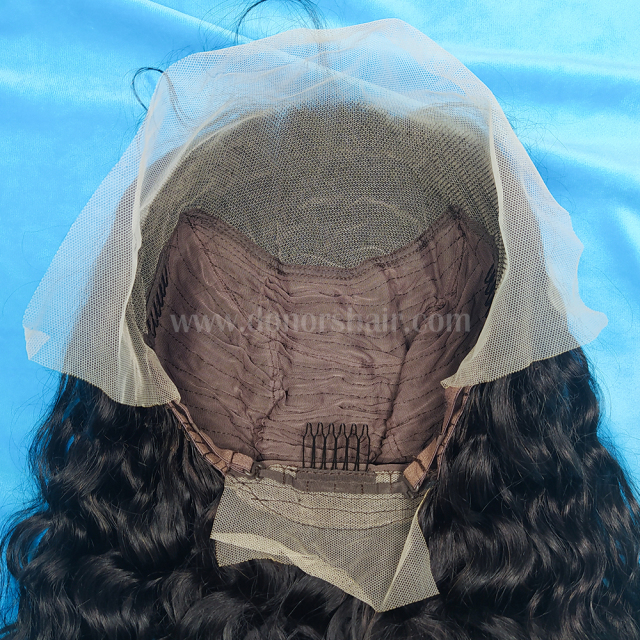 Donors Water Wave 13x4 Transparent Lace Frontal Pre-made Wig