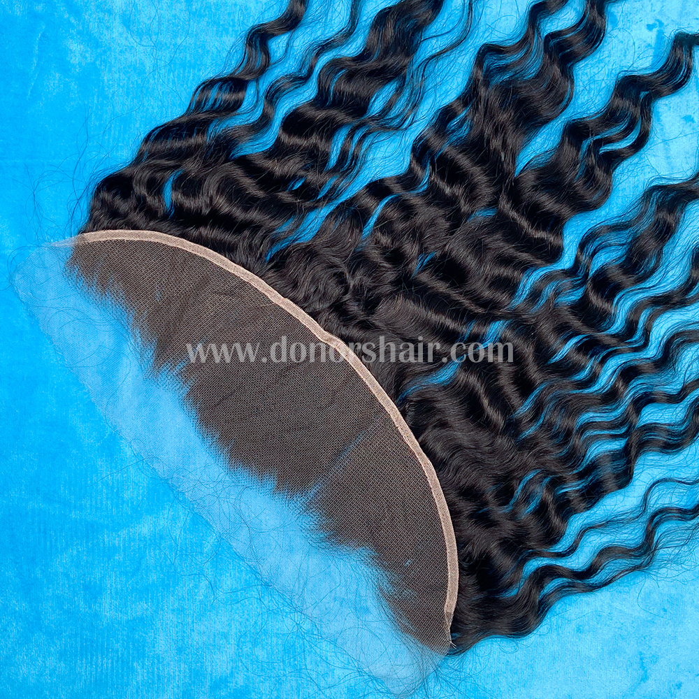 Donors Cambodian Wavy Raw Hair 13x4 HD Lace Frontal