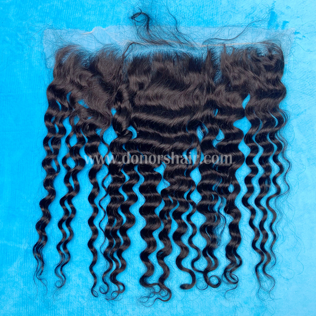 Donors Mink Hair Deep Wave 13x4 HD Lace Frontal