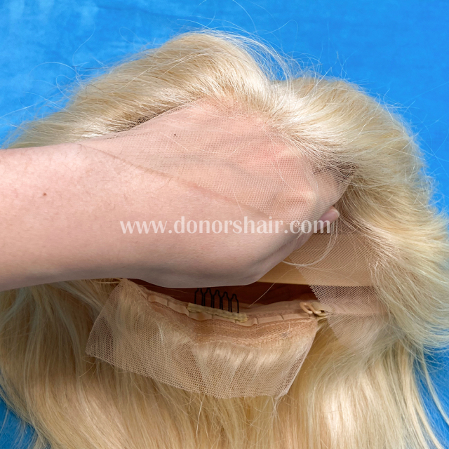Donors #613 Blonde Straight Bob Frontal Transparent Lace Wig