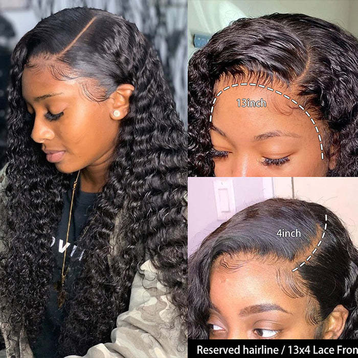 Donors 13*4 Lace Front HD Lace Wigs Deep Wave 5*5/4*4 Transparent Closure Wigs