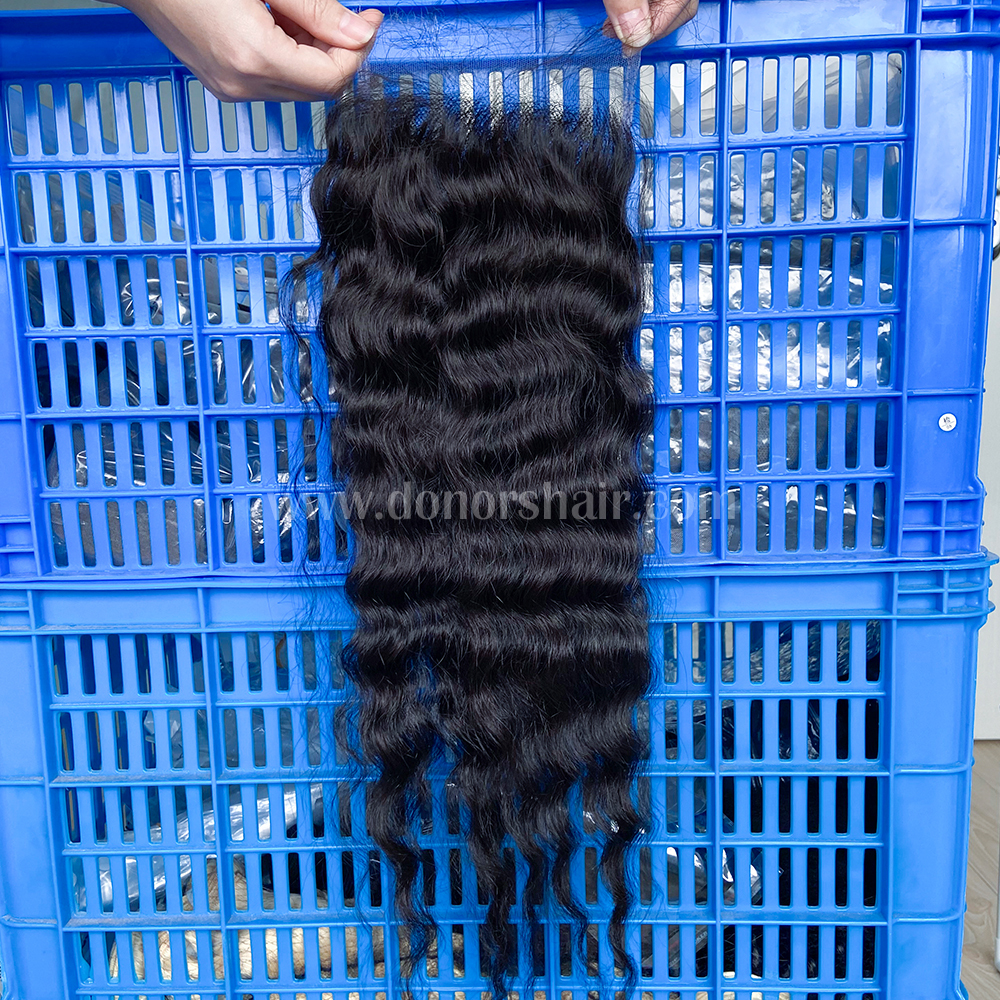 Donors  Raw Hair Cambodian Wavy  5x5 HD Lace Closure