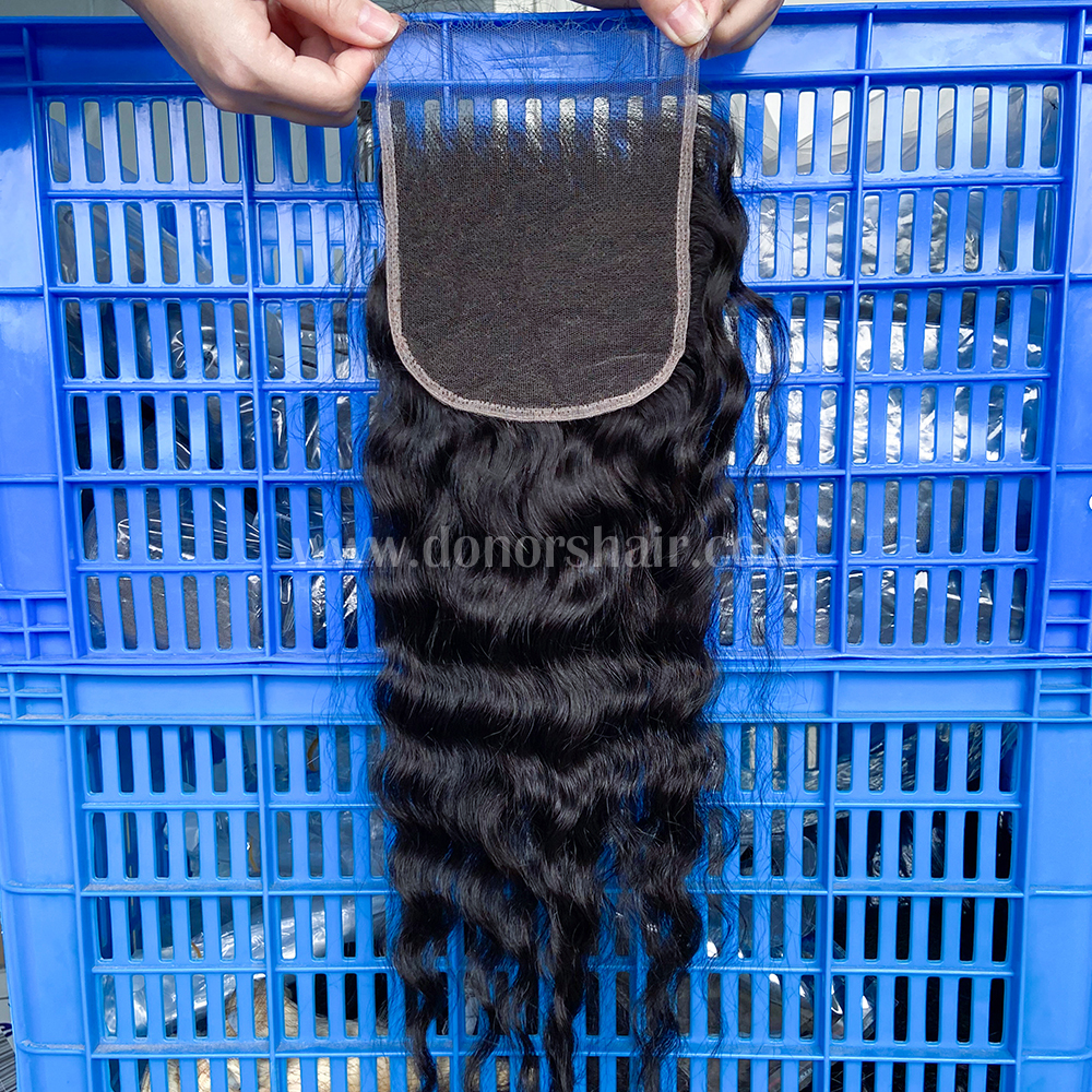 Donors  Raw Hair Cambodian Wavy  5x5 HD Lace Closure