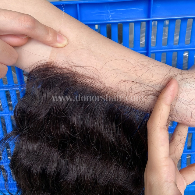 Donors  Raw Hair Cambodian Wavy  5x5 HD Lace Closure