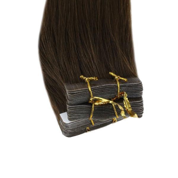 Donors 16"-30" Tape in Hair Extensions Darkest Brown Color #2  20pcs/pack