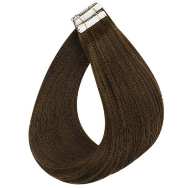 Donors 18"-30" Tape in Hair Extensions Darkest Brown Color #2 20pcs/pack