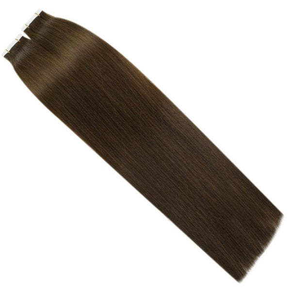 Donors 18"-30" Tape in Hair Extensions Darkest Brown Color #2 20pcs/pack