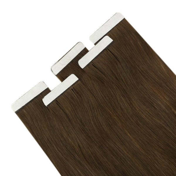 Donors 18"-30" Tape in Hair Extensions Darkest Brown Color #2 20pcs/pack