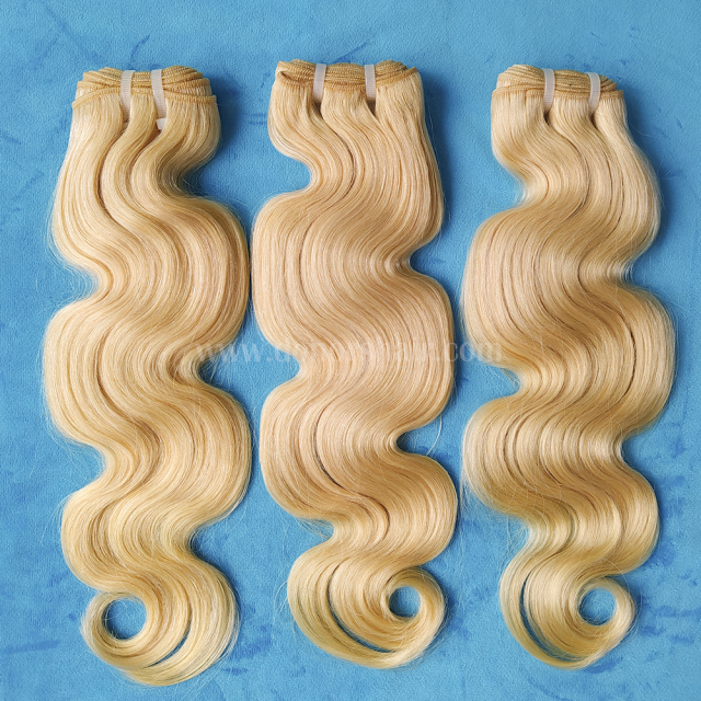 Donors #613 Blonde Color Body Wave Virgin Hair 3 Bundles Deal