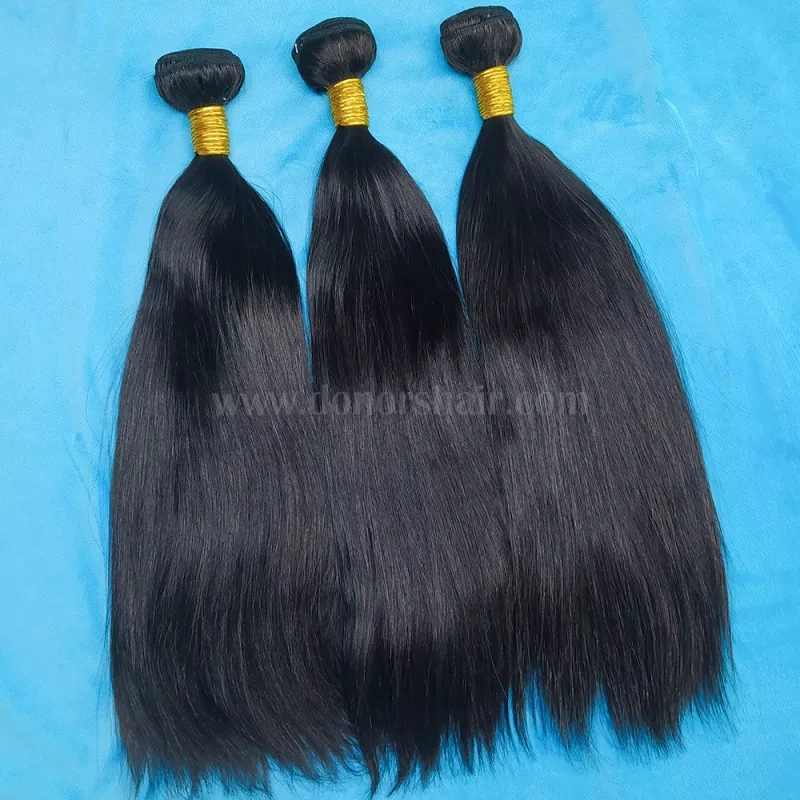 Donors 12A Mink Straight Hair  Unprocessed Human Hair 3 Bundles Deal