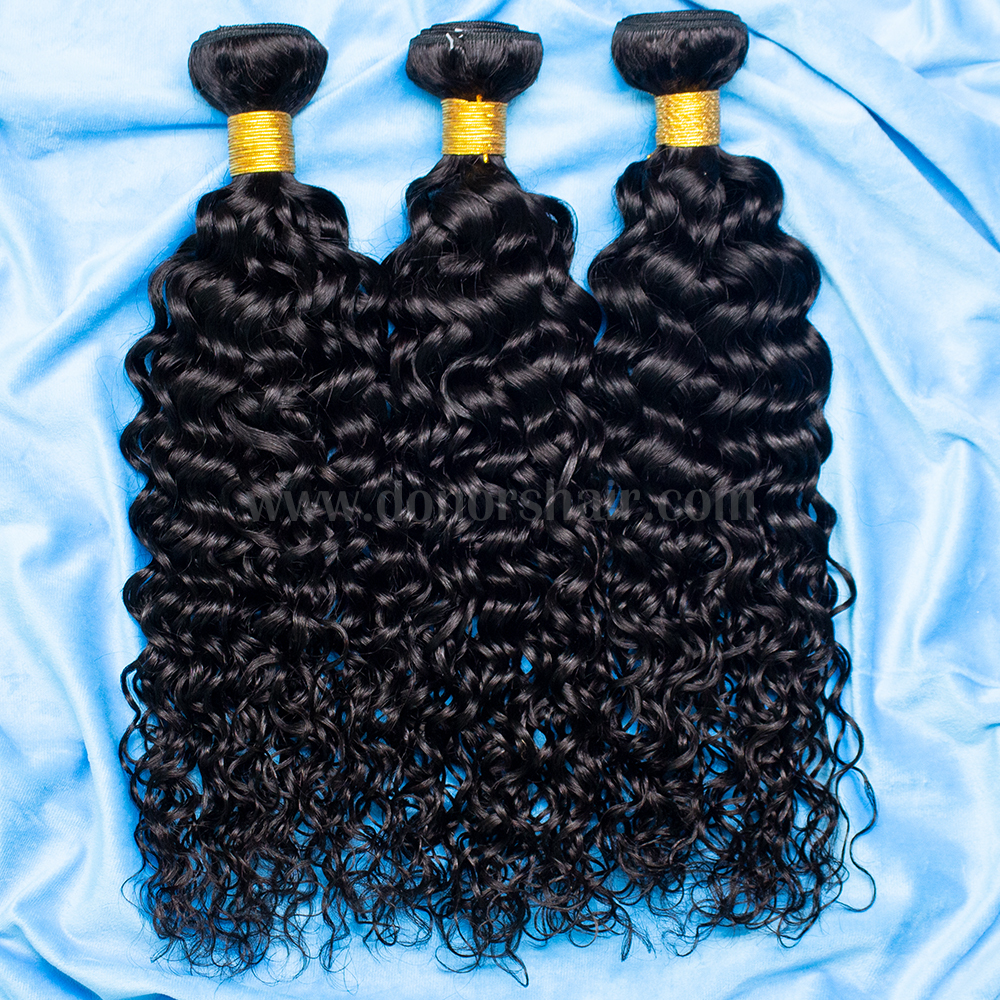 Donors 12A Mink Hair 3 Bundles/Lot Water Wave 100% Human Hair