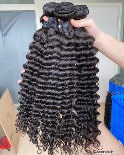 Donors Deep Wave Single Bundle 100% Human Hair Weave Mink Hair