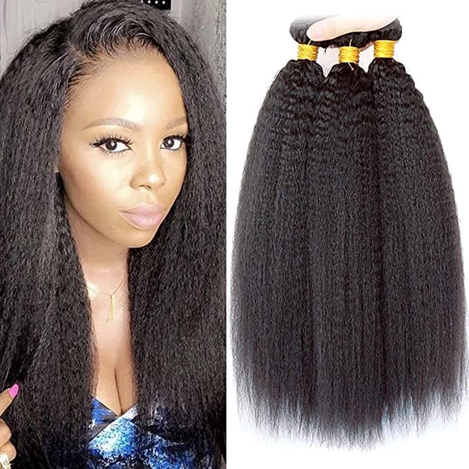 Donors 12A Best Mink Hair Kinky Straight Bundle Wholesale Natural Color
