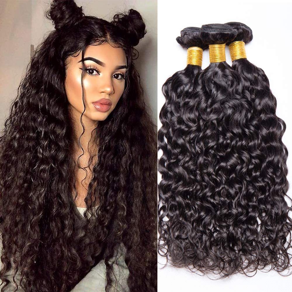 Donors 12A Mink Hair 3 Bundles/Lot Water Wave 100% Human Hair