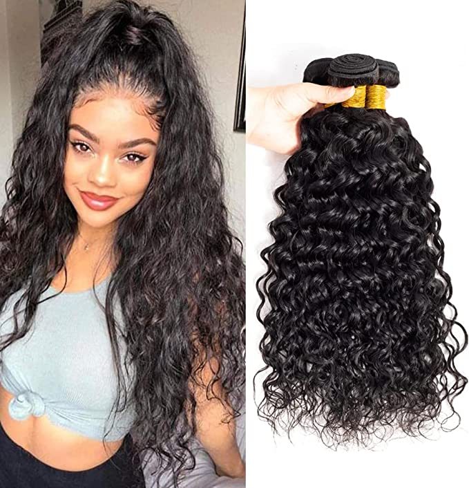Donors 12A Grade 100% Mink Hair Water Wave Human Hair Bundle