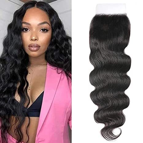 Donors Body Wave Mink Hair 5x5 Transparent Lace Closure