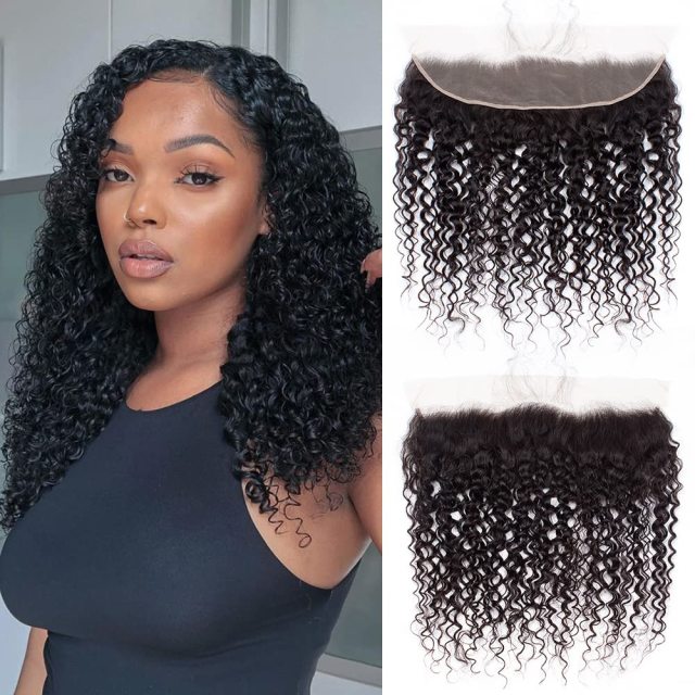 Donors Deep Wave Mink Hair 13x4 Transparent Lace Frontal