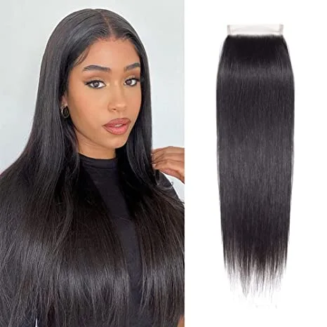 Donors Mink Straight Hair 5x5 Transparent Lace Closure