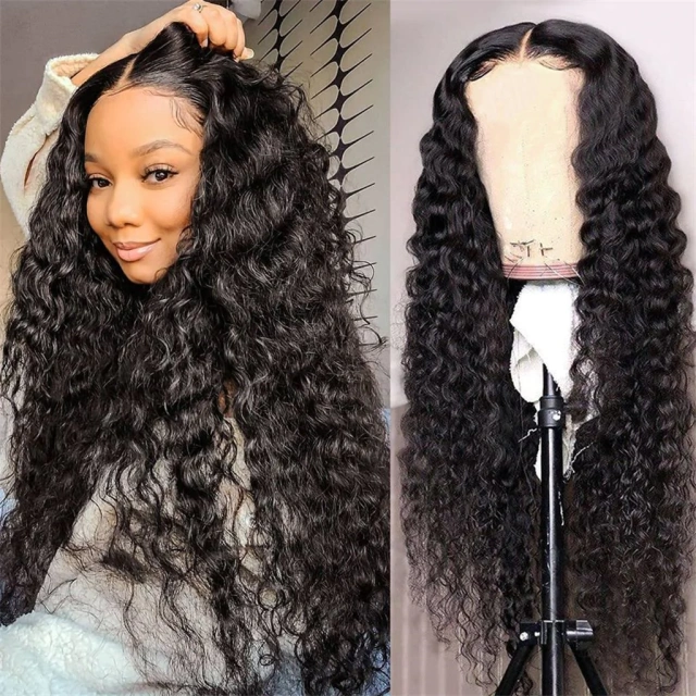 Donors Deep Wave 13x4 Transparent Lace Frontal Pre-made Wig