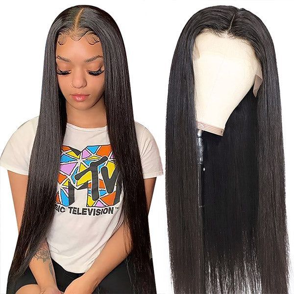 Donors Straight 13x4 Transparent Lace Frontal Pre-made Wig