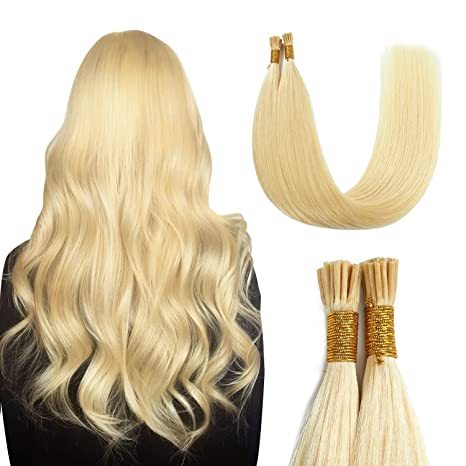 Donors #613 Blonde Color I Tip Straight Hair Extension 100 roots/pack