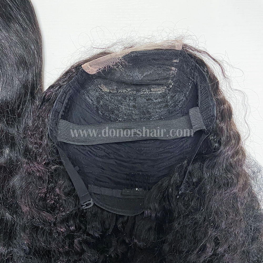 Donors Indian Wavy Raw Hair 4x4 HD Lace Closure  Wig