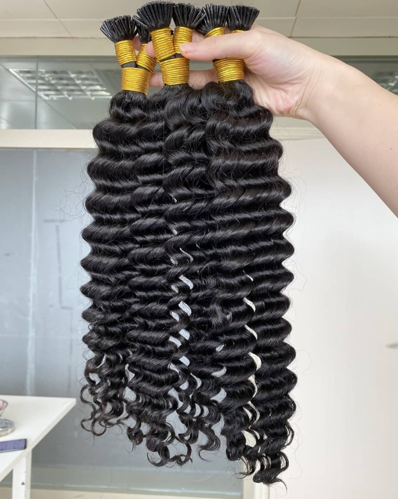 Donors Best  I Tip High Quality Mink Hair Extension 12 Packs Free Shipping