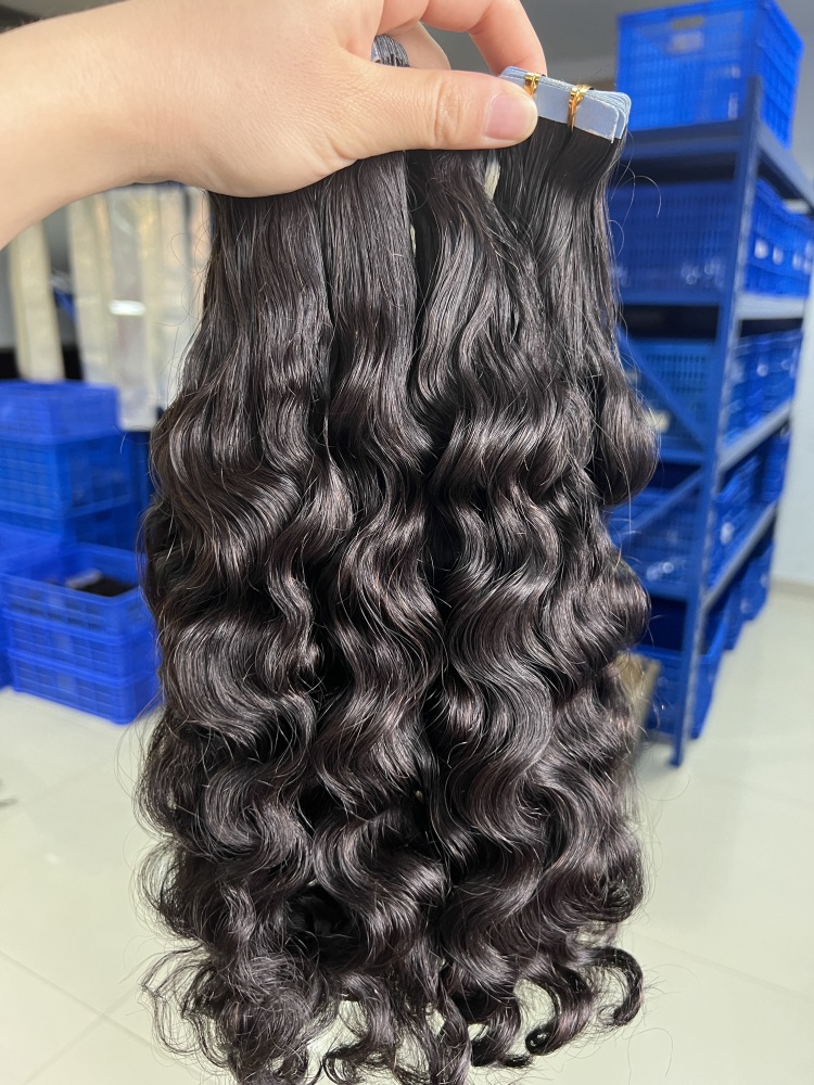 Donors Affordable Wholesale Raw Hair Tape Ins Extension 12 Packs Free Shipping