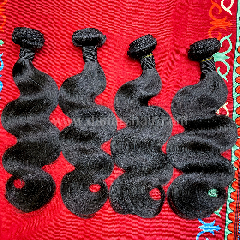 Donors 12A High Quality Mink Hair  Unprocessed 8 Human Bundles Deal Free Shipping