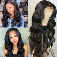 Donors Body Wave Mink Hair 13x4 Transparent Lace Frontal Customize Wig